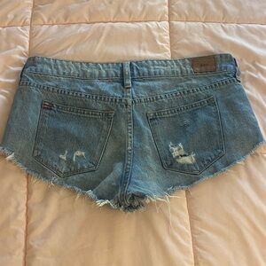BDG Women's Distressed Blue Jean Shorts